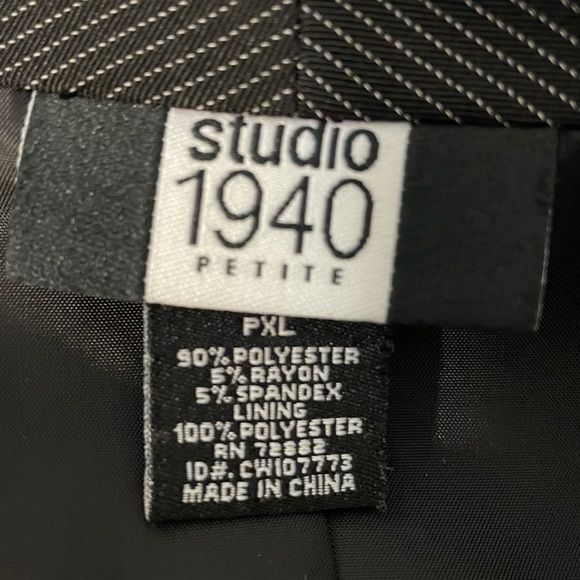 Studio 1940 Pinstripe Blazer/Jacket - Picture 4 of 4